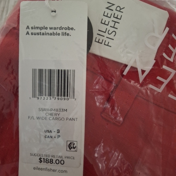 Eileen Fisher Chery F/L Wide Cargo Pant - Picture 6 of 8